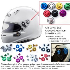 Kit vis anodisées pour casque ARAI CK-6